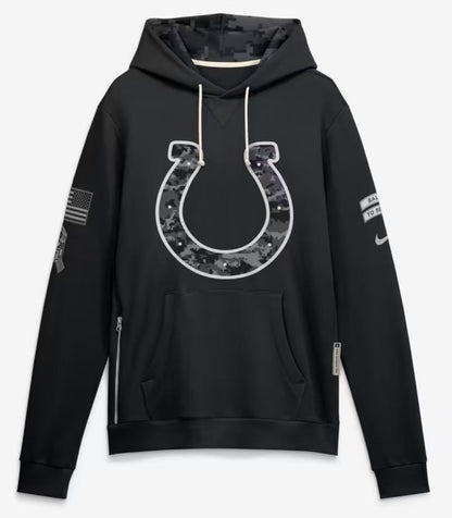 2026 Salute to Service Black Sideline Dri-FIT Pullover Hoodie
