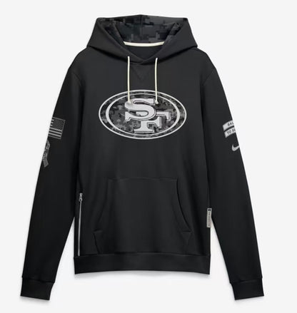 2026 Salute to Service Black Sideline Dri-FIT Pullover Hoodie