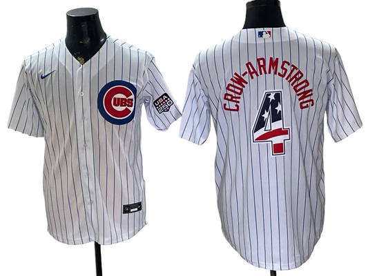 Custom Cubs Pete Crow-Armstrong USA 250 Fourth of July Baseball Jersey -All Stitched