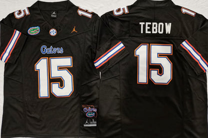 Men's Tim Tebow 2025 Florida Patch Vapor Jersey Florida Gators White Royal Black Football Jersey -All Stitched