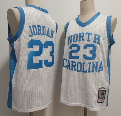 Custom Michael Jordan 1983-84 Retro #23 North Carolina Tar Heels Carolina Blue White Basketball Jersey -All Stitched