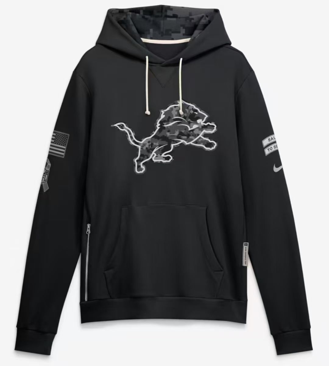 2026 Salute to Service Black Sideline Dri-FIT Pullover Hoodie