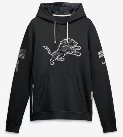 2026 Salute to Service Black Sideline Dri-FIT Pullover Hoodie