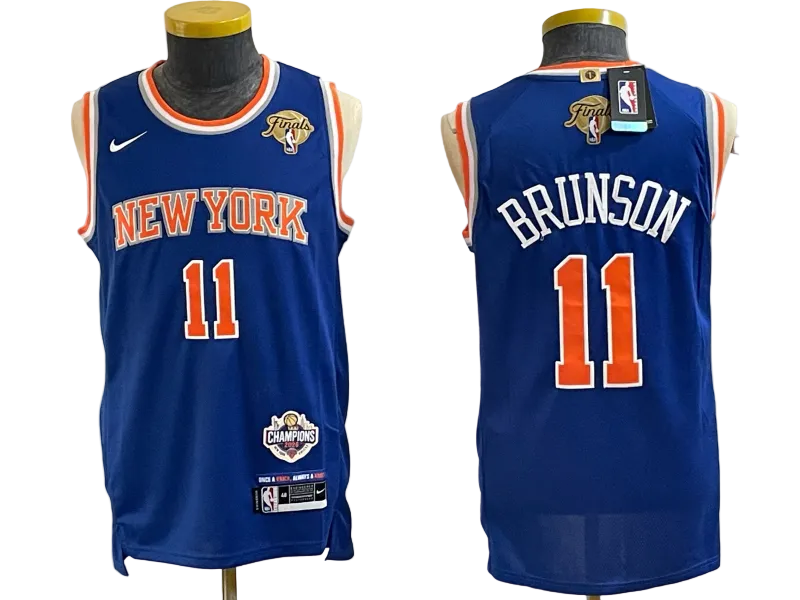 2026 OG Anunoby Jalen Brunson Josh Hart Karl-Anthony Towns Jose Alvarado Black Gold Baskeball Jersey -All Stitched