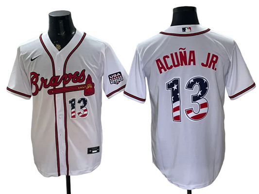 Custom USA 250 Fourth of July Baseball Jersey -All Stitched