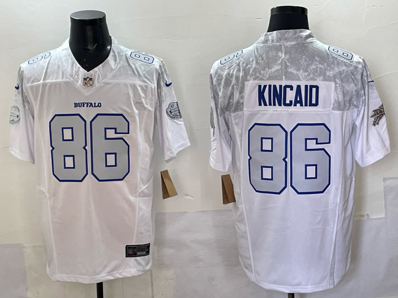Custom Josh Allen Bills White Rivalries Collection Limited Jersey -All Stitched