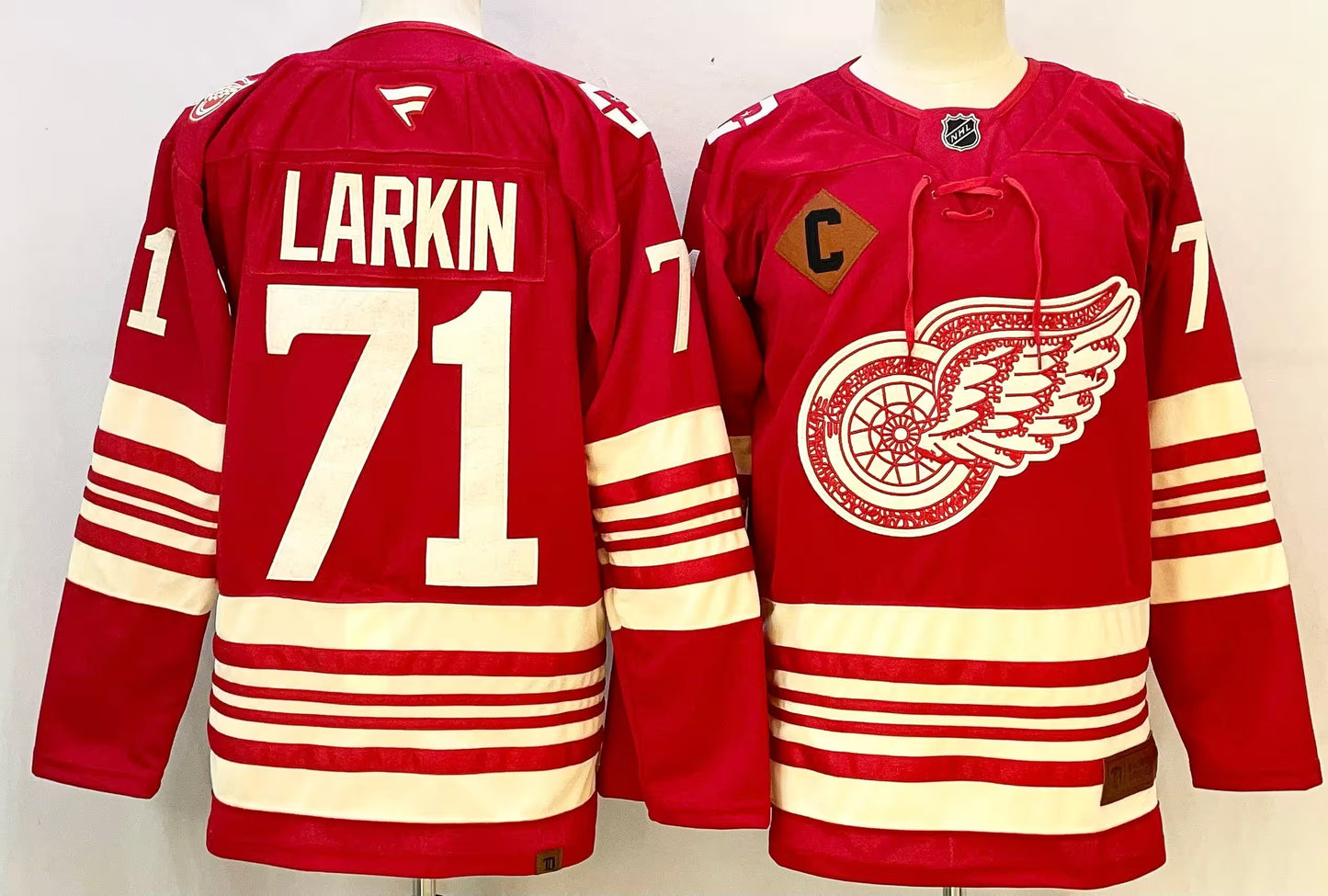 Custom 2026 Wings Centennial Red Premium All Stitched Hockey Jersey