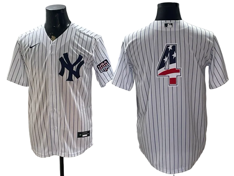 Custom USA 250 Fourth of July Baseball Jersey -All Stitched
