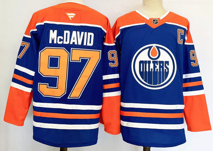 Custom 2026 Oilers Home Royal Premium All Stitched Hockey Jersey