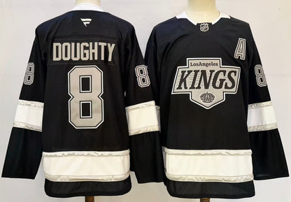 Custom 2026 Kings Home Black Premium All Stitched Hockey Jersey