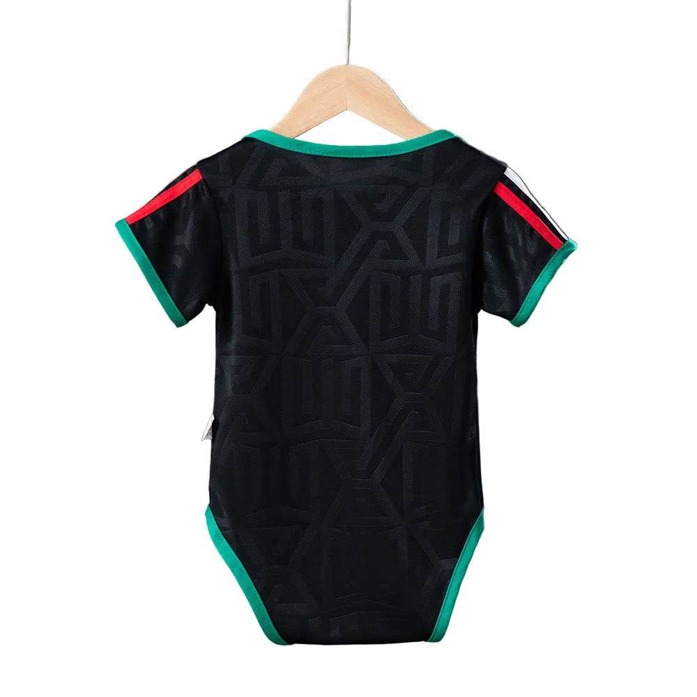 Custom Infant 2026 Mexico Third Away Black Soccer Jersey | Mexico 2026 Baby Bodysuit