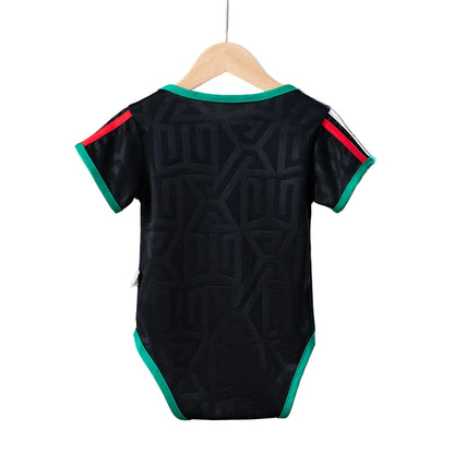Custom Infant 2026 Mexico Third Away Black Soccer Jersey | Mexico 2026 Baby Bodysuit