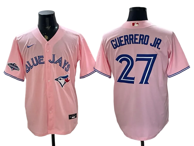 2026 Custom Blue Jays Pink Limited Baseball Jersey -All Stitched