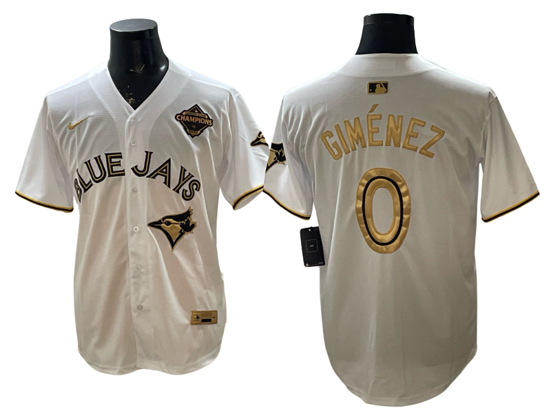 Custom 2025 American League Champions White Gold Jersey - All Stitched