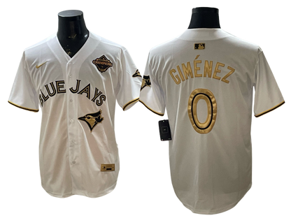 Custom 2025 American League Champions White Gold Jersey - All Stitched