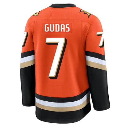 Custom 2026 Home Orange Premium All Stitched Hockey Jersey