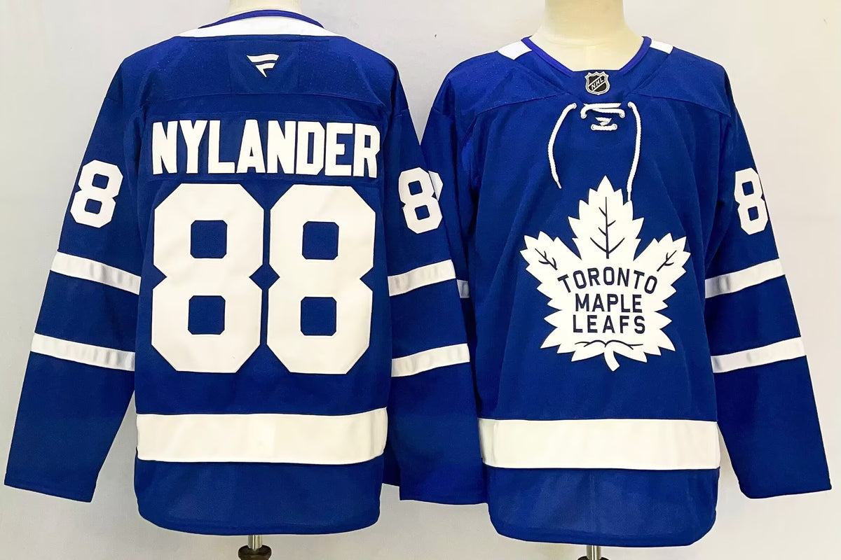 Custom Gavin McKenna Maple Leafs Home Blue White Alternate Black Hockey Jersey -All Stitched