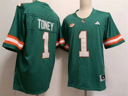 Men's Malachi Toney Green Vapor Jersey -All Stitched