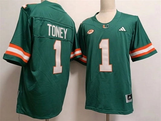 Men's Malachi Toney Green Vapor Jersey -All Stitched