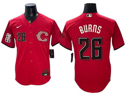 Custom Reds Red 2026 City Connect Stadium Jersey - All Stitched
