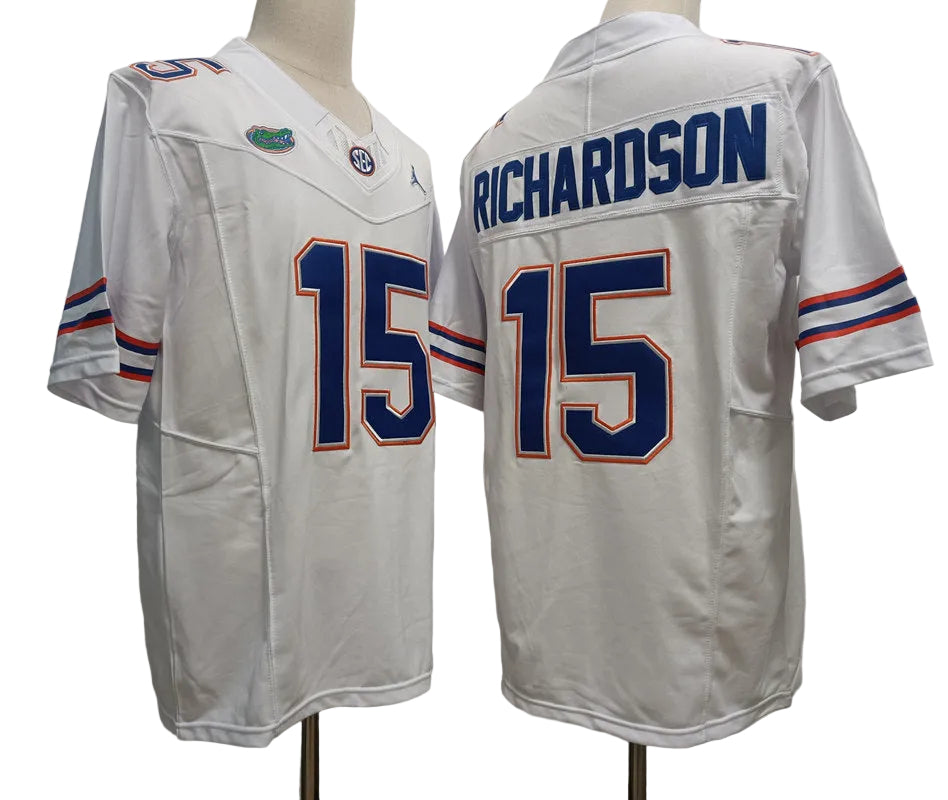 Custom Anthony Richardson #15 Florida Gators Royal White Black Limited Football Jersey -All Stitched