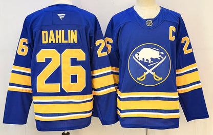 Custom 2026 Sabres Home Royal Premium All Stitched Hockey Jersey
