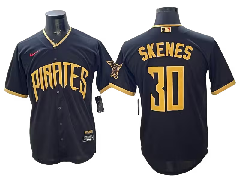 Custom Pirate Black 2026 City Connect Stadium Jersey - All Stitched