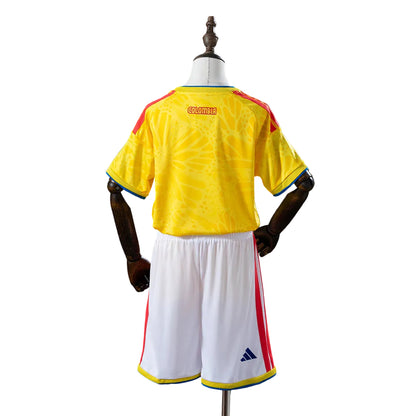 Custom Youth 2026 Colombia Home Navy Soccer Jersey Kit Set– Personalized Name & Number