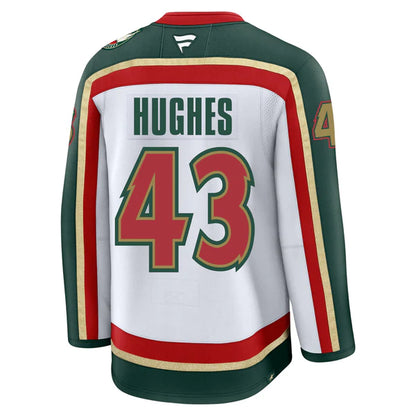 Custom 2026 Wild White 25th Anniversary Premium All Stitched Hockey Jersey