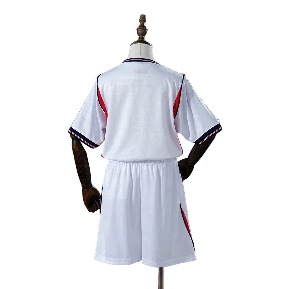Custom Youth England 2026 Home White Soccer Jersey Kit Set– Personalized Name & Number