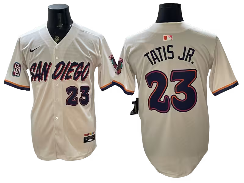Custom Padres Cream 2026 City Connect Stadium Jersey - All Stitched