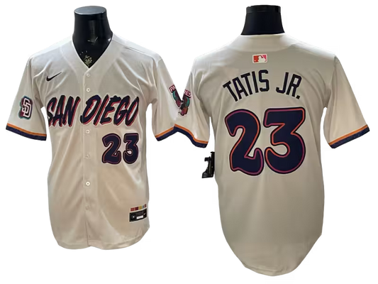 Custom Padres Cream 2026 City Connect Stadium Jersey - All Stitched