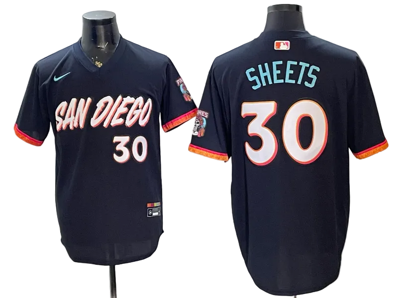 Custom Padre Obsidian 2026 City Connect Stadium Jersey - All Stitched