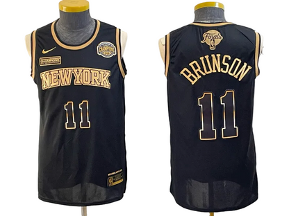 2026 OG Anunoby Jalen Brunson Josh Hart Karl-Anthony Towns Jose Alvarado Black Blue White Baskeball Jersey -All Stitched