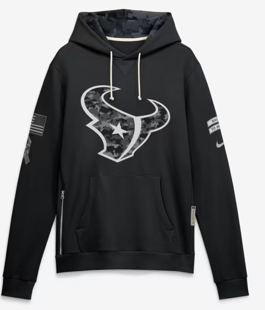 2026 Salute to Service Black Sideline Dri-FIT Pullover Hoodie