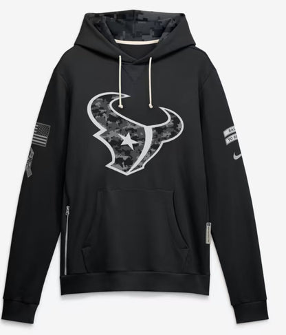2026 Salute to Service Black Sideline Dri-FIT Pullover Hoodie