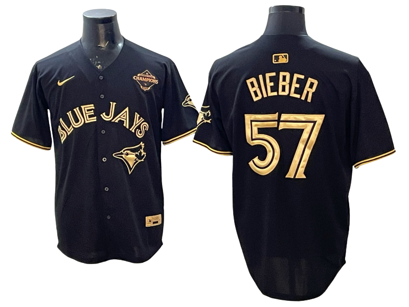Custom 2025 American League Champions Black Gold Jersey - All Stitched