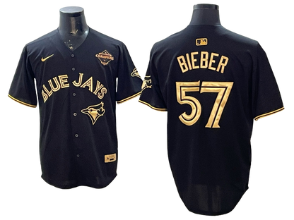 Custom 2025 American League Champions Black Gold Jersey - All Stitched