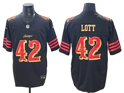 Custom Fred Warner 49ers Black Rivalries Collection Limited Football Jersey -All Stitched
