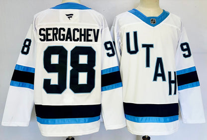 Custom Clayton Keller Logan Cooley Mammoth Black Home White Hockey Jersey -All Stitched