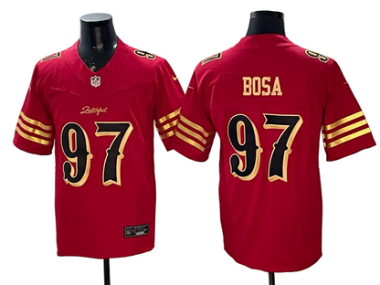 Custom Fred Warner 49ers Scarlet Rivalries Collection Limited Football Jersey -All Stitched