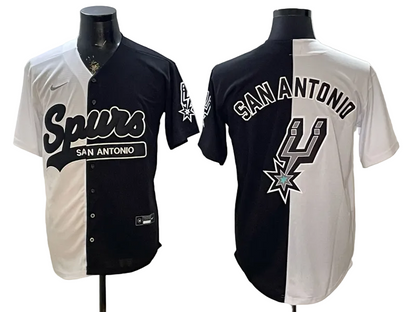 2026 Victor Wembanyama San Antonio Spurs Baseball Jersey -All Stitched