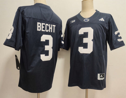Custom Rocco Becht #3 Penn State Nittany Lions White Navy 2026 Limited Football Jersey -All Stitched