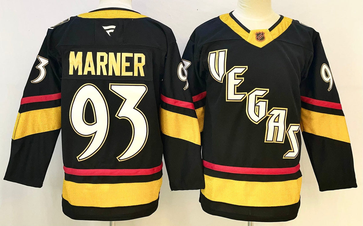 Custom Mark Stone Knights Reverse Retro 2.0 Black  Home Gold Gray Hockey Jersey -All Stitched