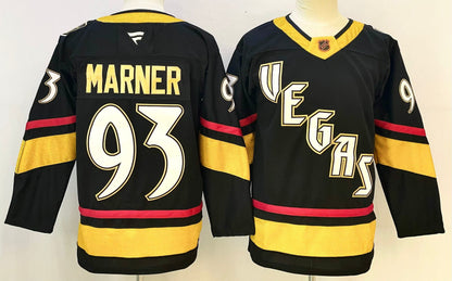 Custom Mark Stone Knights Reverse Retro 2.0 Black  Home Gold Gray Hockey Jersey -All Stitched