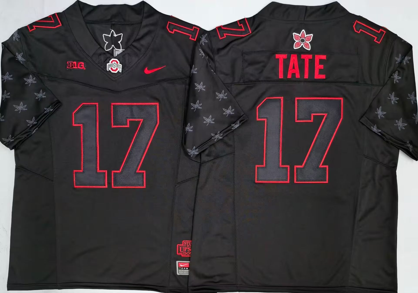 Men's Carnell Tate #17 Ohio State Buckeyes Black Vapor Jersey -All Stitched
