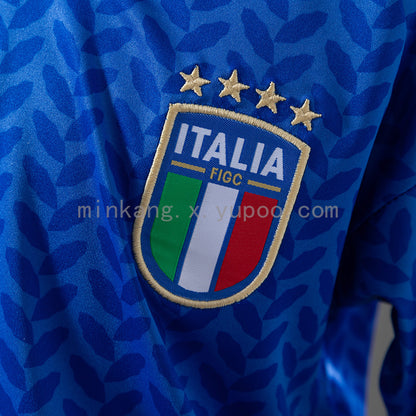 Custom Youth Italy 2026 Home Blue Soccer Jersey Kit Set– Personalized Name & Number