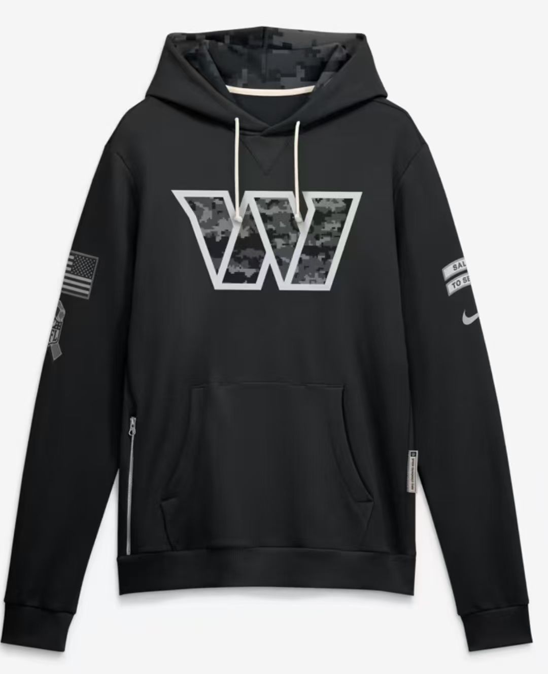 2026 Salute to Service Black Sideline Dri-FIT Pullover Hoodie