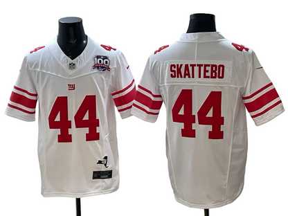 Custom Cam Skattebo Giants Legacy Royal White Black Limited Jersey -All Stitched