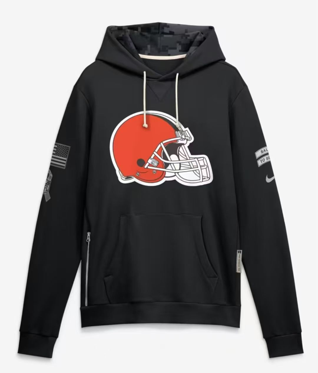 2026 Salute to Service Black Sideline Dri-FIT Pullover Hoodie